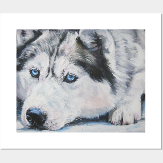 Siberian Husky Fine Art Painting Wall Art by LASHEPARD